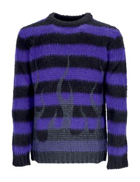 Maglione Uomo Black Flames Jumper Purple