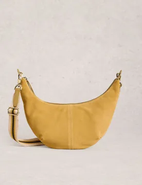 Leather Crossbody Bag Yellow female - White stuff - FashionsVida