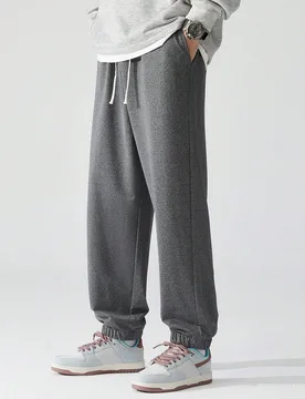 Pantalones de chándal de talla grande para hombre con cordón en la cintura, para primavera - Shein - FashionsVida