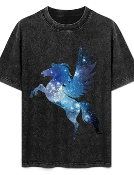 Celestial Horse T-Shirt Work Daily Short Sleeve Top - Aliexpress - FashionsVida