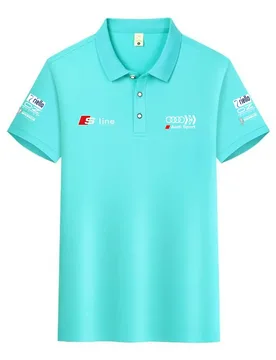 Men's Short-Sleeve Polo Shirt Audi RS Performance Car Modification Style Casual Turned Collar Modifying Clothing - Aliexpress - FashionsVida