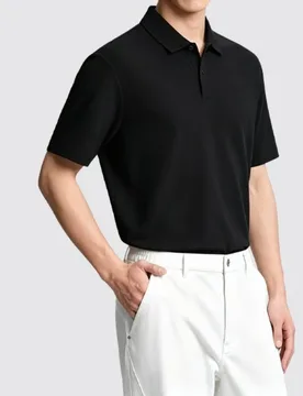 Thin POLO Shirt Men's Custom Summer Short-sleeved Top Business Solid Color Lapel Honeycomb Breathable T-shirt Men's - Aliexpress - FashionsVida