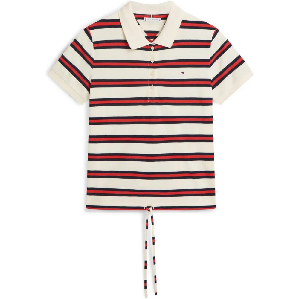 Polo de mujer de manga corta con rayas multicolor - Tommy Hilfiger - FashionsVida