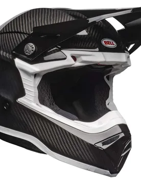Casco Moto Cross Enduro MOTO-10 SPHERICAL Nero Bianco taglia 2XL - Bell - FashionsVida
