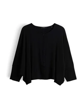 Opus Bluse SIGEFI noir M - Opus - FashionsVida