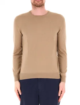 Maglia lana vergine BEIGE 50 - Gran Sasso - FashionsVida