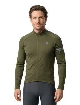 Maglia A Maniche Lunghe Thermo Essential Green - AGU - FashionsVida