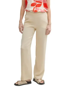 Pantaloni Straight Leg Seersucker Fit Champagne 40
