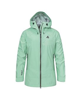 Veste de randonnée Milagle 3L à capuche menthe 36