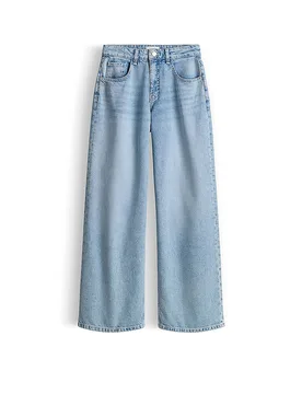 Jeans Wide Leg MIVA FLOW bleu clair 36/L32 - Opus - FashionsVida