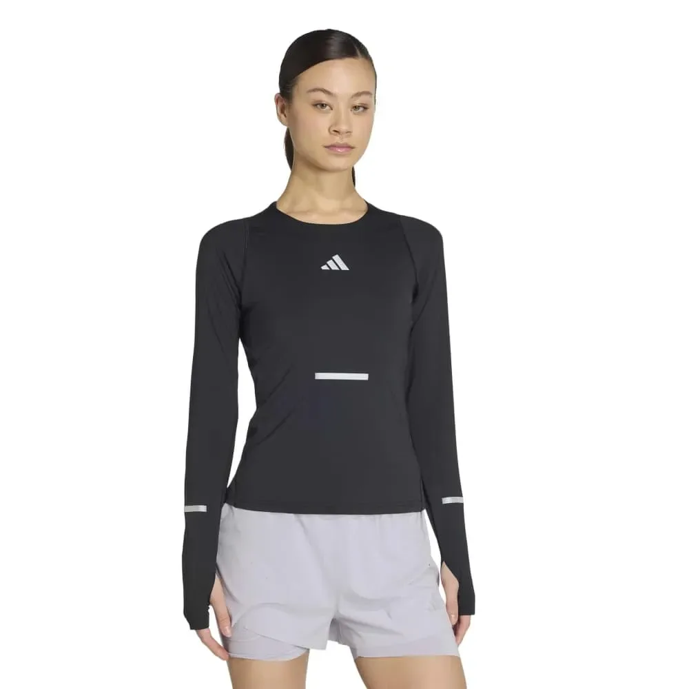 Maglietta A Maniche Lunghe Adi365 Climacool+ Black M - Adidas - FashionsVida