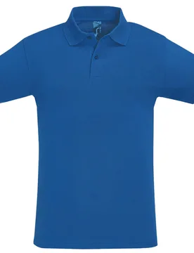 Mens Perfect Pique Short Sleeve Polo Shirt (Royal Blue) Cotton - Size Medium - SOLS - FashionsVida