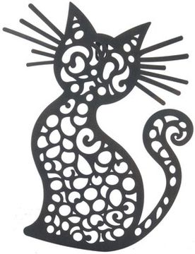 Statuetten Und Figuren Wanddekoration Katze L Einheitsgrösse
