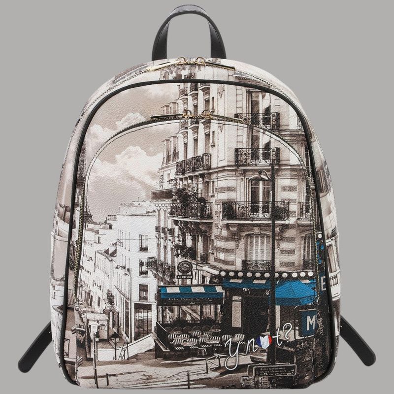 Zaino donna backpack Ecopelle pelle tasche multiple modello Yesbag