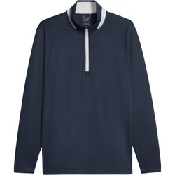 Layer Lightweight 1/4-Zip, navy/hellgrau s