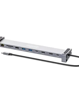 Station D´accueil 10-in-1 4k Usb-c Pd Space Grey One Size unisex - Manhattan - FashionsVida