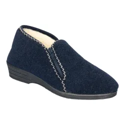 Hausschuh "Wolle" 37 blau