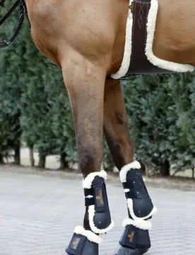 Lammfell-Stollengurt braun 120 cm - Kentucky Horsewear - FashionsVida