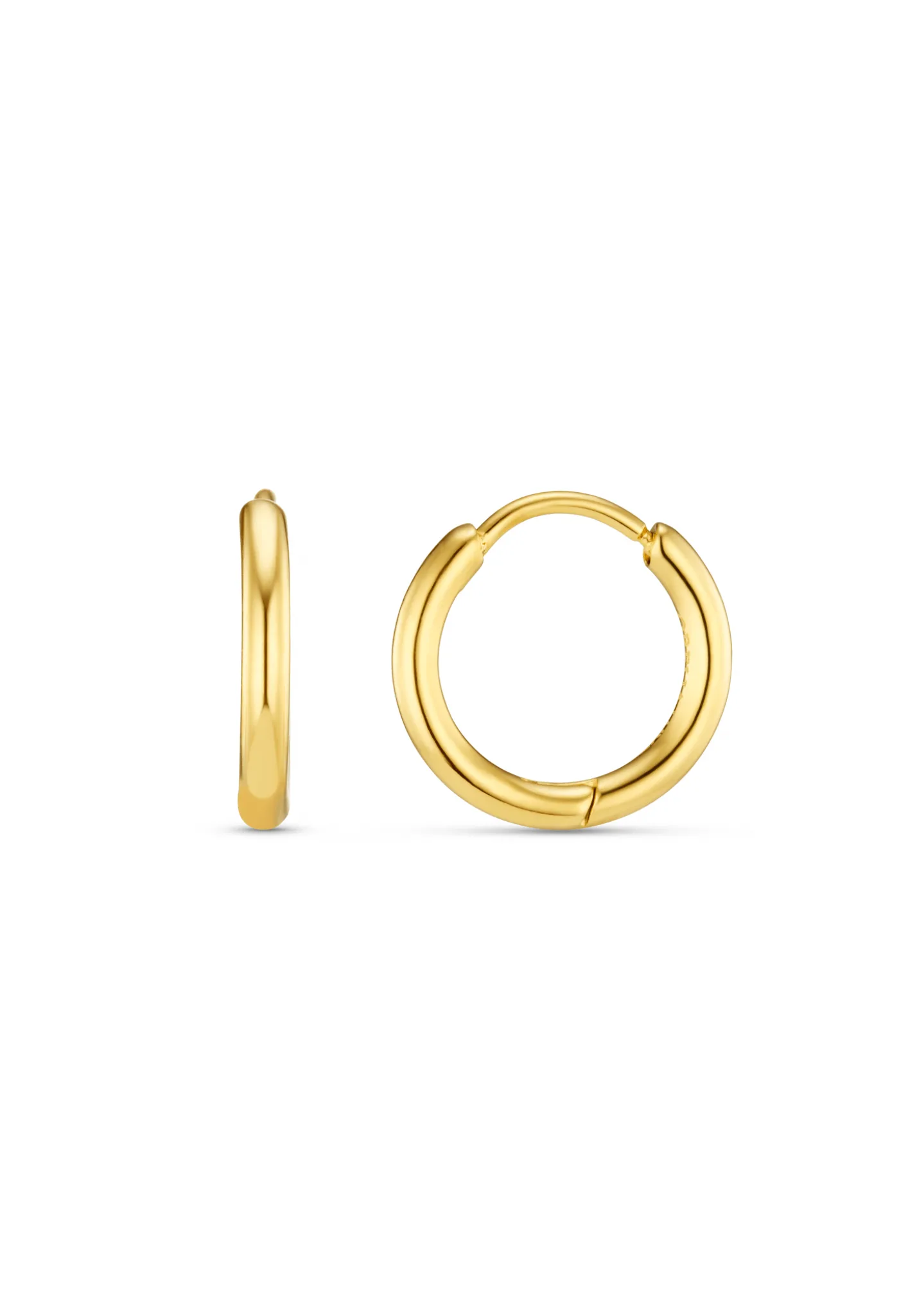 LUXE Huggie Hoop Earrings - Gold - Orelia London - FashionsVida