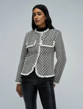 Chaqueta de mujer de tweed - Salsa Jeans - FashionsVida