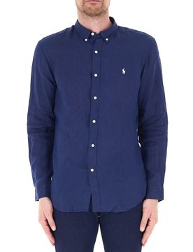 Camicia in lino POLO BLU NAVY XXL