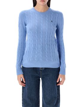 Cable Knit Sweater with Ribbed Trims - Women's Small