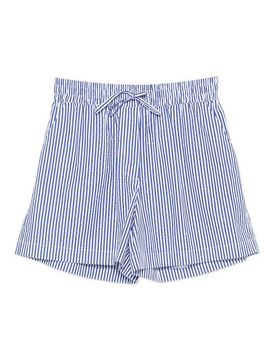 Shorts in cotone a righe