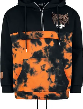 Kapuzenpullover - EMP Signature Collection - S - für Männer - Größe S - schwarz/orange - EMP exklusives Merchandise! - Männer - male - Motionless In White - FashionsVida