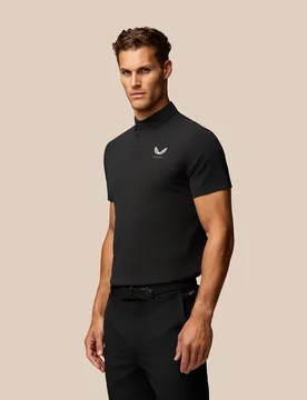 Golf Club Essential Polo - Black BLACK L male - Castore - FashionsVida