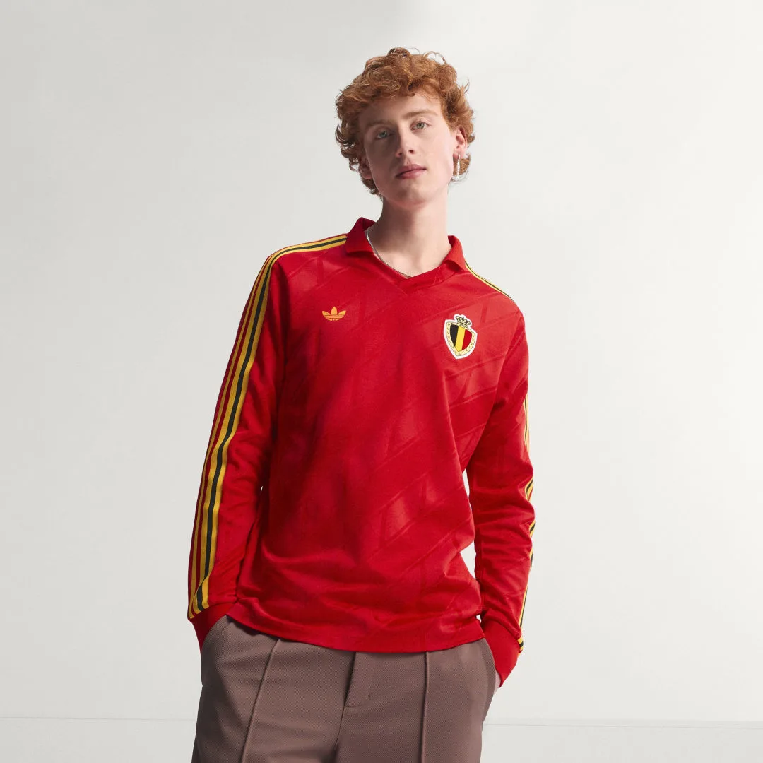 Adidas Maglia Home Belgio1986 L Red - Adidas - FashionsVida