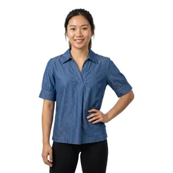 Asta Short Sleeve Shirt Denim 2XL Women
