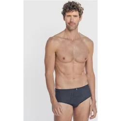 Slip de hombre de algodón egipcio con abertura estampado