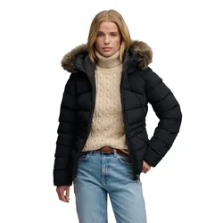 Giacca Faux Fur Fuji Padded Black XL