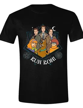 T-shirt à Manches Courtes Supernatural Scoobynatural Group Ruh Roh Black / Multicolor XL unisex - Pcmerch - FashionsVida