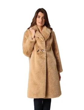 Manteau Dressy Camel S - Deeluxe - FashionsVida