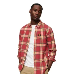 Chemise à Manches Longues Cotton Lumberjack Drayton Check Red M