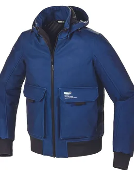 Giubbotto Moto METROMOVER Nero Blu taglia 3XL - Spidi - FashionsVida