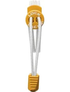 Schnürsenkel unisex weiß-orange - Lock Laces - FashionsVida