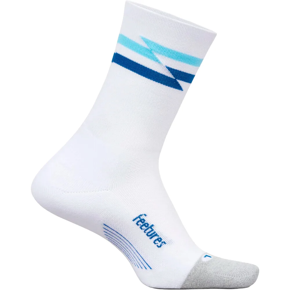 Elite light cushion mini crew calcetines running Blanco (L) - Feetures - FashionsVida