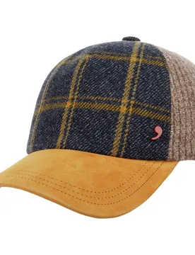 Milaco Wool Cap by Alfonso DEste - blue-yellow - Female - Size: One Size - Alfonso D´Este - FashionsVida