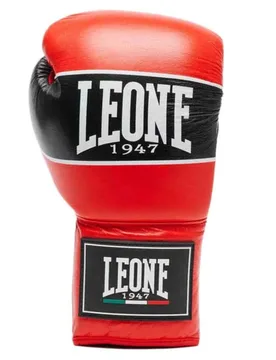 Gants De Boxe Shock Pro Laces Red 8 oz - Leone1947 - FashionsVida