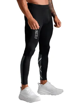 Leggings Light Speed React Compression Black / White Reflective M