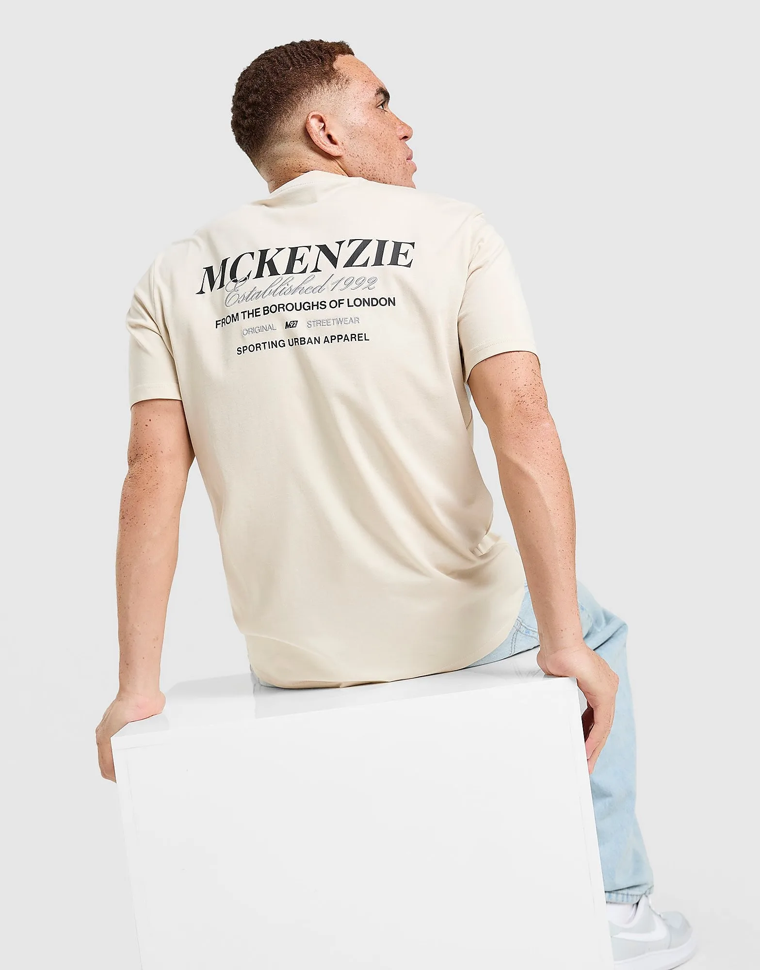 Type T-Shirt - Herren, Beige - male - Size: S - McKenzie - FashionsVida