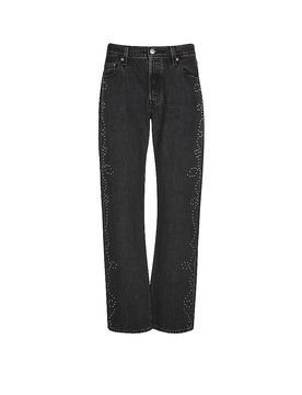 Vaqueros Mom Fit 501 90S BEJEWELED negro 28/L32