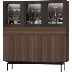 Vitrina con 3 puertas y 3 cajones Qubic New 2.0