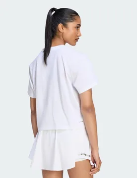 T-SHIRT TENNIS CULTURE GRAPHIC S White - Adidas - FashionsVida