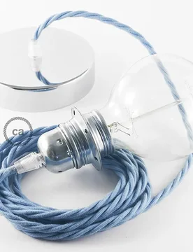 Cables Lampe Suspendue Pendel Pour Abat-jour Tc53 Diy 50 Cm Ocean / Chrome Plated One Size - Creative - FashionsVida