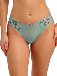 Womens Love Crush Thong - Turquoise Polyamide - Size Large