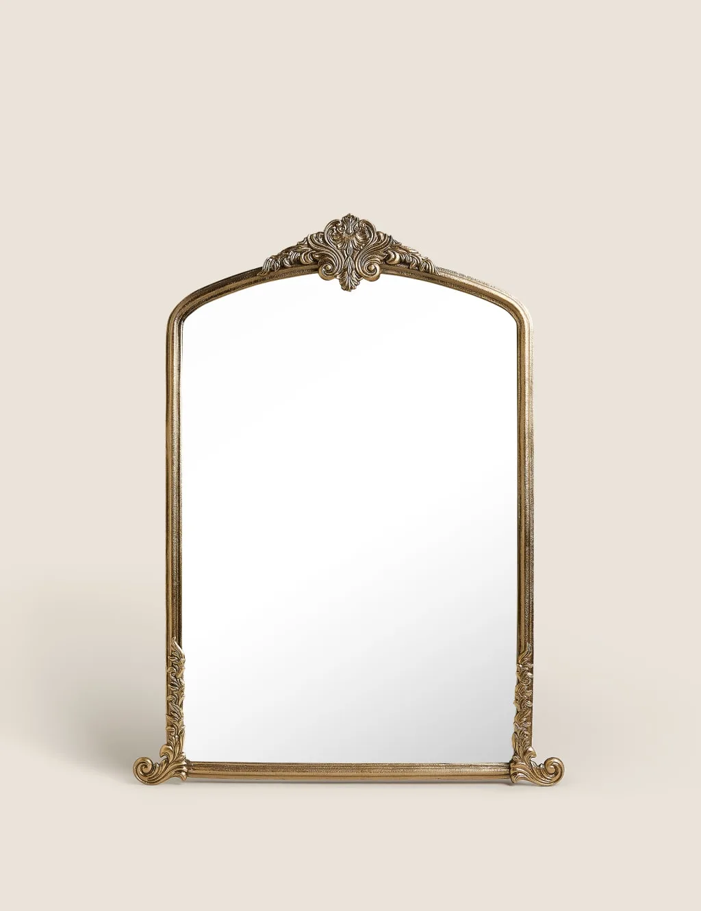 Arabella Large Arch Wall Mirror Antique Brass - M&S - FashionsVida