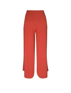 Damen Yogahose Roll Over Tulip koralle XS W - Mandala - FashionsVida